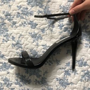 Steve Madden Ankle Strap Patent Leather Heels